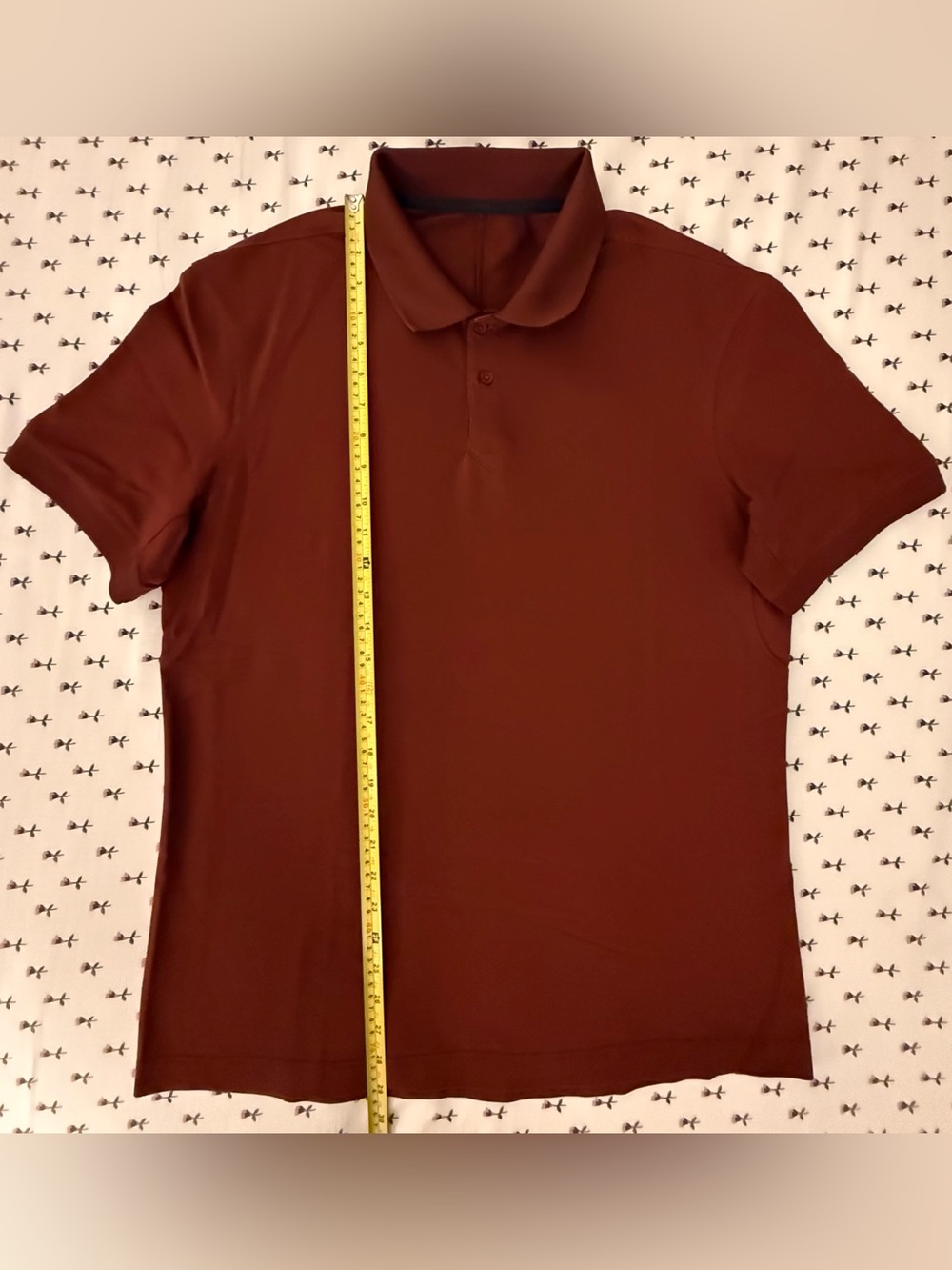 Lululemon Evolution Men’s Polo – Size M – Dark Terracotta – EUC